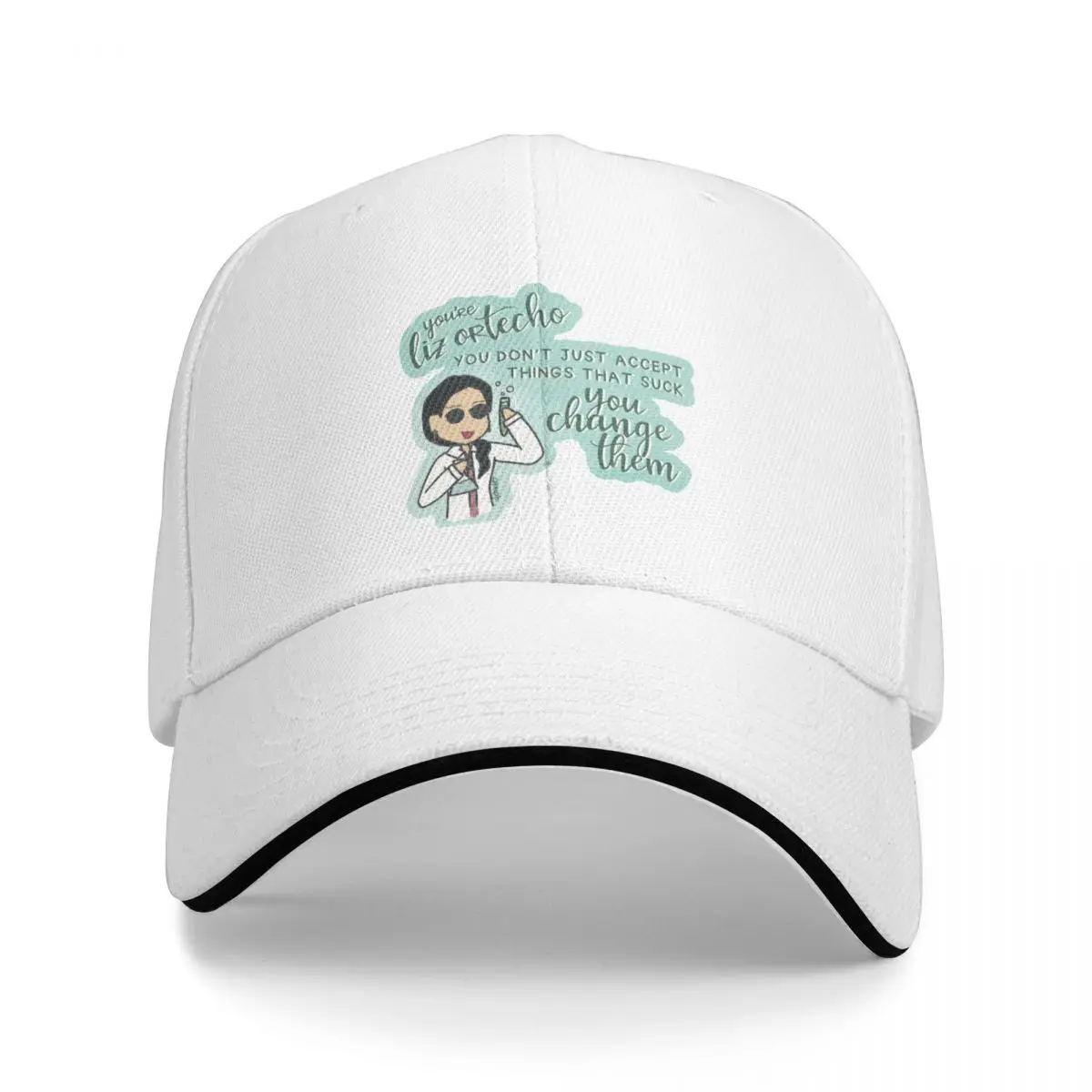 

Liz Ortecho Badass Latina Scientist Cap Baseball Cap golf women's hats for the sun Men's