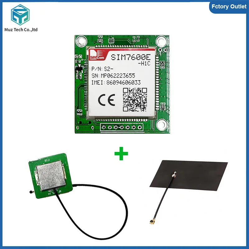 SIMcom SIM7600E-H1C SIM7600E-H Core Board Development Board 4G LTE CAT4 Module Support Voice+GNSS breakout kit With Antenna