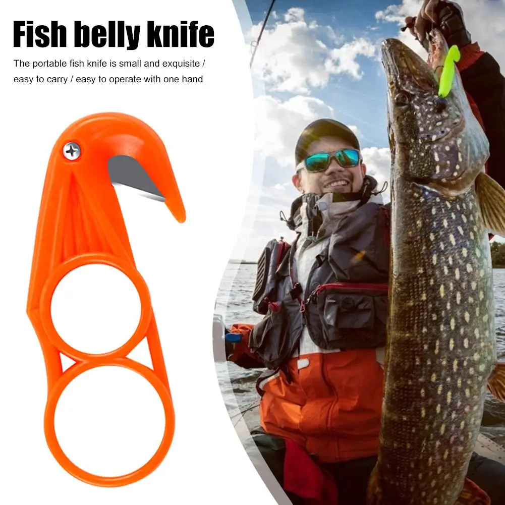 3Pcs Fish Belly Knife Mini Portable Fishing Cutter Plastic Multi-Function Tools