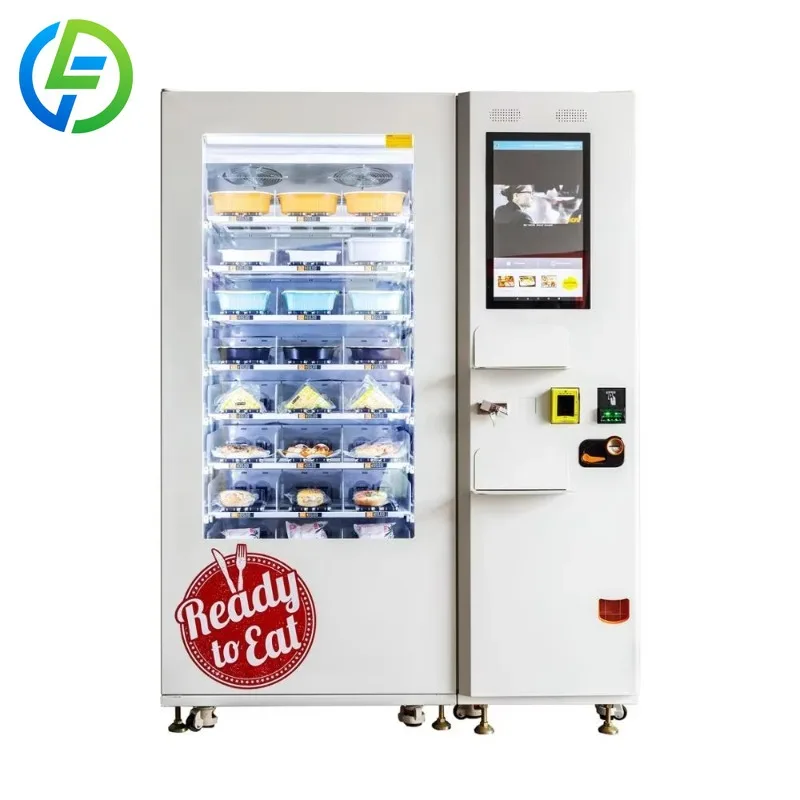 

Hot Food Vending Machine with Hot Plate Can Provide Customers Such As Lunch Box, Bread, Pizza and Hamburger