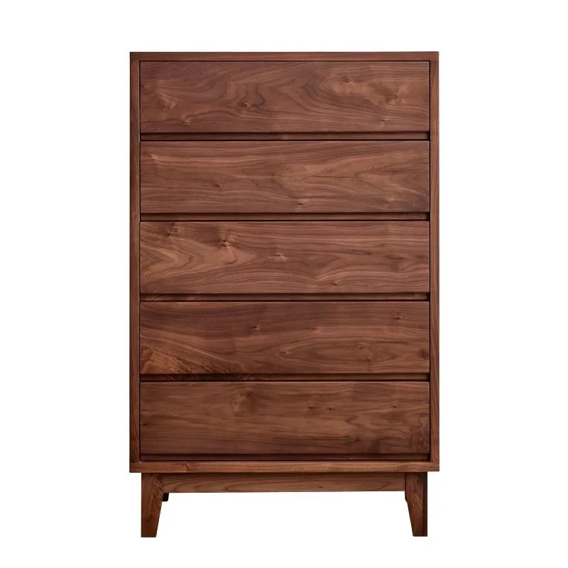 

North American black walnut solid wood chest, Nordic living room sofa, modern and simple