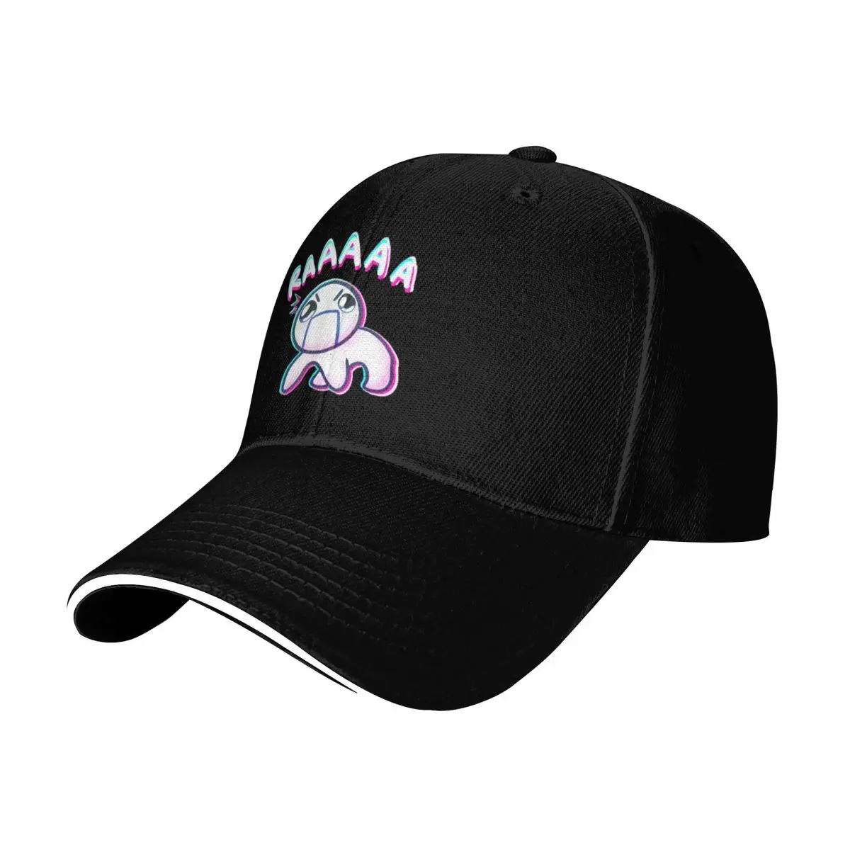 Autism creature screaming RAAAAAAAAAA Baseball Cap Cotton Twill Breathable Contrast Two Tone Brim Snapback Flat Bill