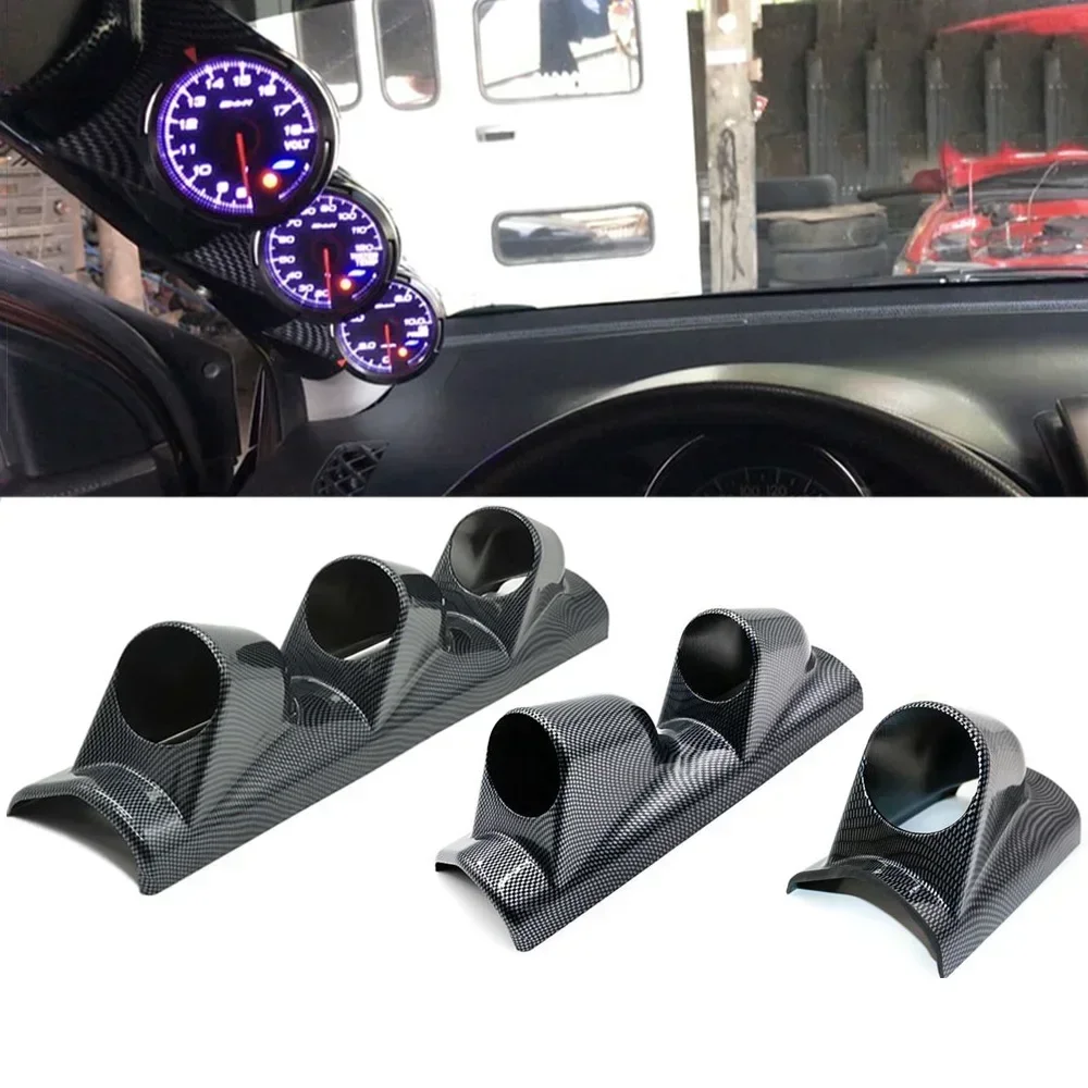 Soporte de medidores de coche con volante a mano izquierda/derecha, color negro, individual/doble/Triple, Pod de calibre de pilar A de 60mm, 2 ", 52mm, Universal