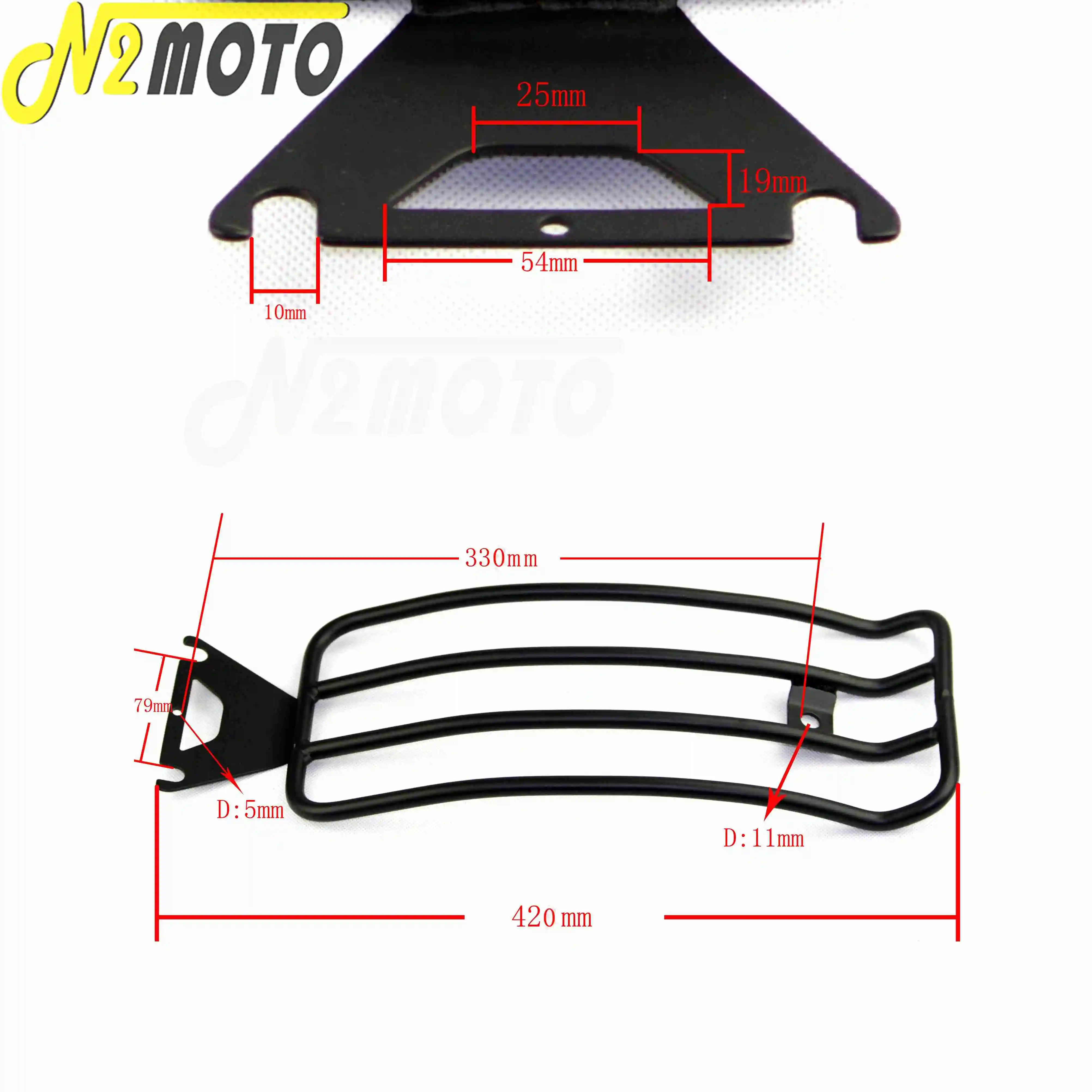 Rear Luggage Rack Carrier Solo Seat For Harley Touring Road King Electra Street Glide Classic CVO FLHT FLHR FLHX FLT 1998-2004