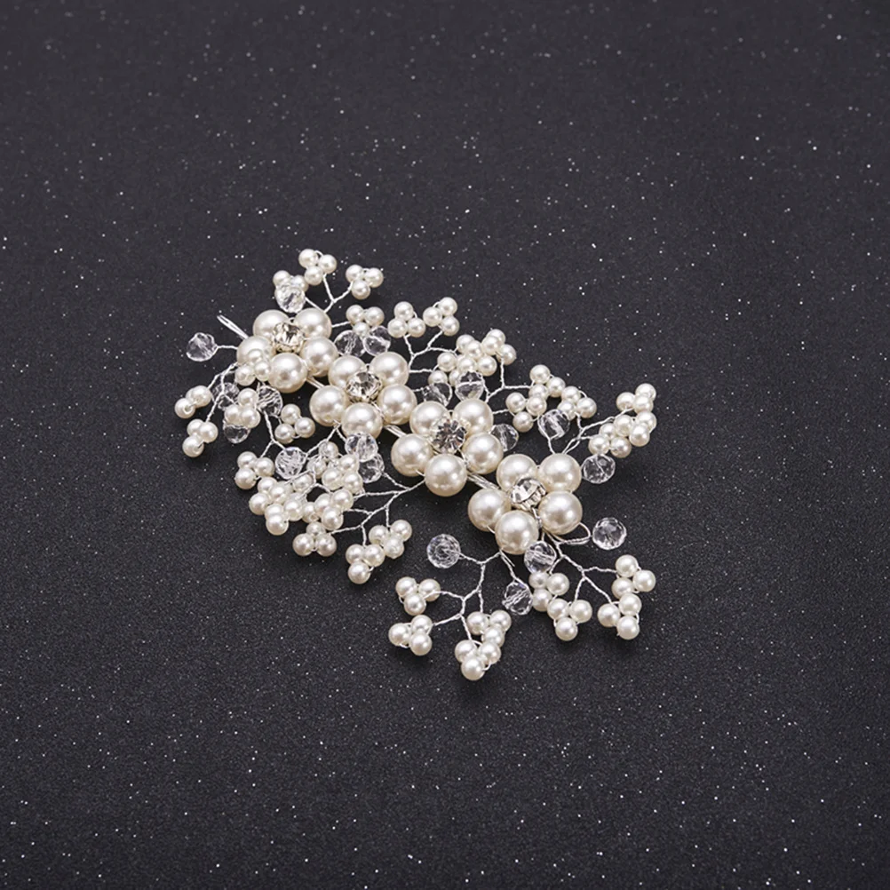Perlenkristall-Braut-Haarkamm, exquisiter Hochzeits-Kopfschmuck, Haarschmuck für Braut, Brautjungfer, Party, Abschlussball, Kamm für Braut