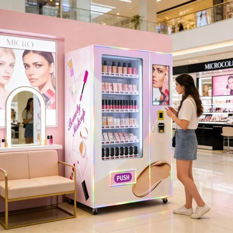 

DIY Sticker Outdoor Beauty Vending Machine Customized Jewelry Vending Machine for Eyelashes, Wigs, Hair Ties
