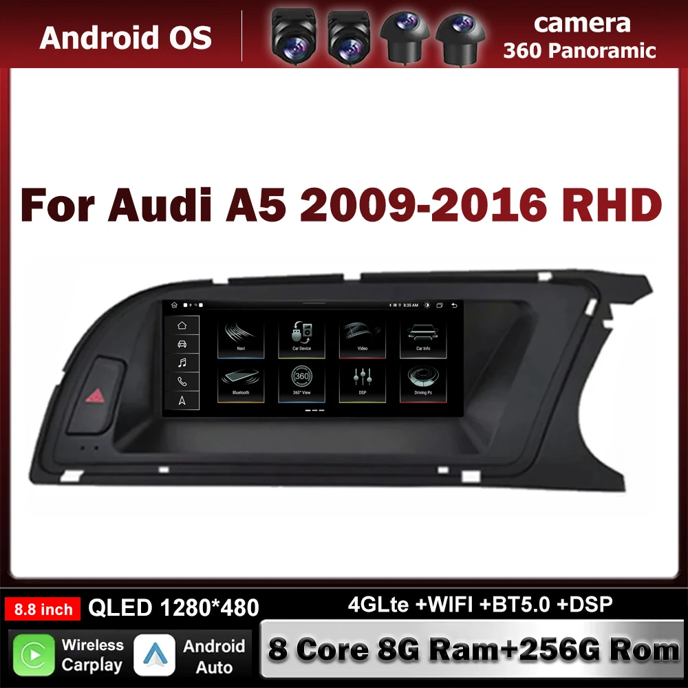 RHD Android Auto 8 Core DSP Carplay 8.8