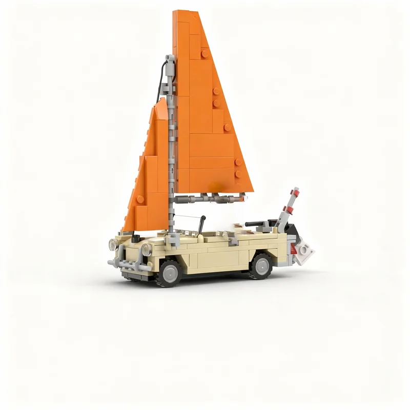 240pcs MOC Top Gear Triumph Herald Sailboat Model Building Blocks Construction Kids Idea Brick Education Christmas Gifts Toy