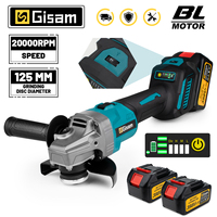 125mm 7 Gears Brushless Angle Grinder Polishing Cutting Machine Electric Angle Grinder Power Tool for Makita 18V Battery Pins
