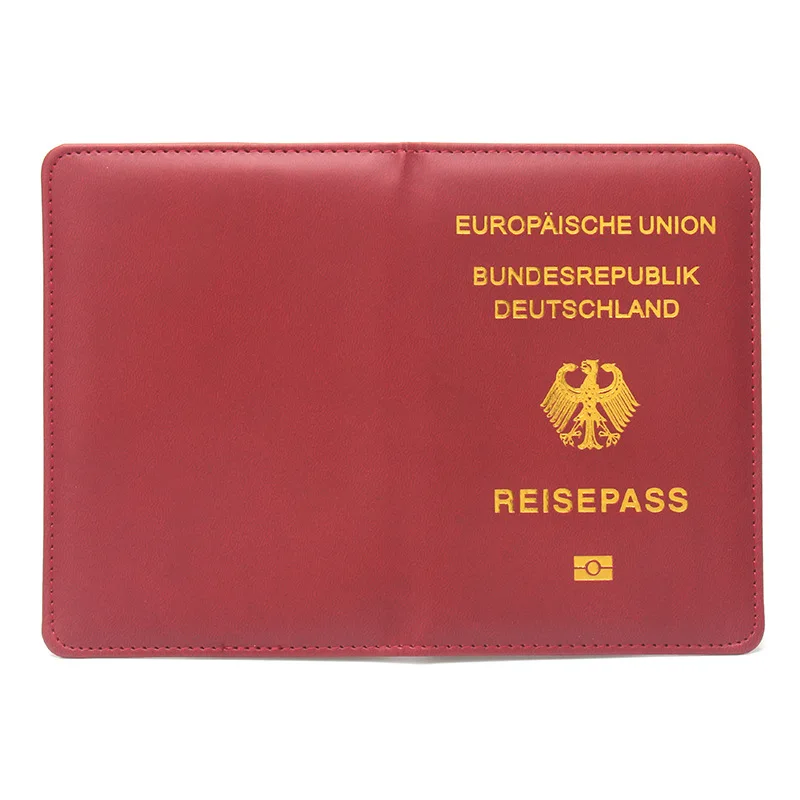 

PU Leather Passport Covers German Passport Holder Men Women Passport Case Id Holder Plane Ticket Holder Travel Accessories
