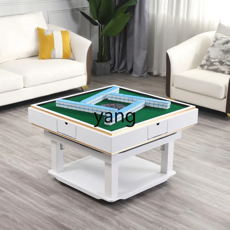 ZL solid wood lifting coffee table mahjong table automatic electric ultra-thin silent small size