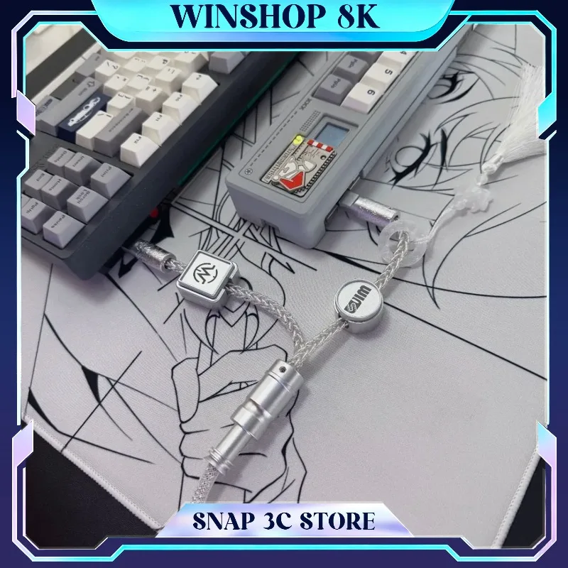 

WINSHOP Magnetic Axis Keyboard Air Plug Cable Double Head Series Mechanical Keyboard First-line Dual-use Cable Desktop Storage