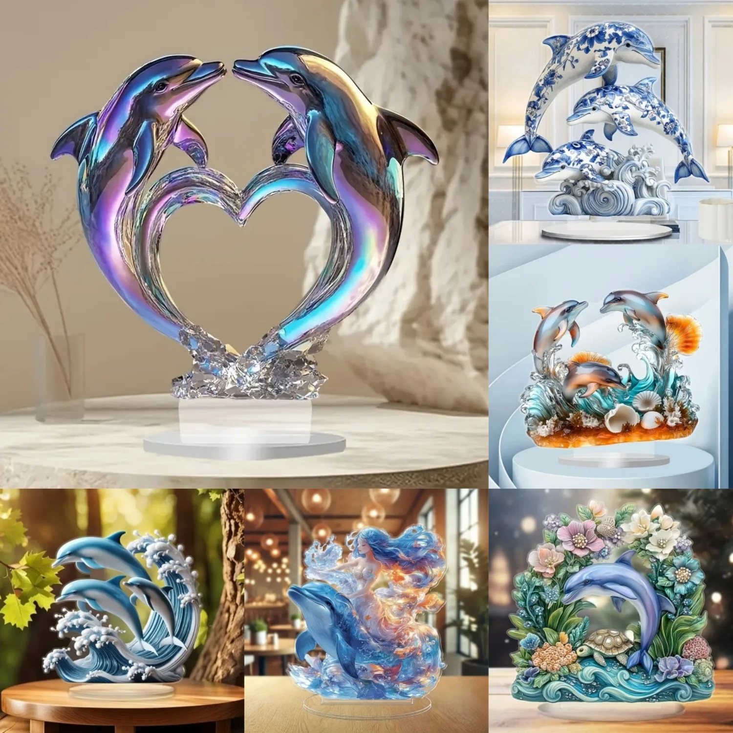 Home Decor Lovely Home - Statua 2D piatta in acrilico a