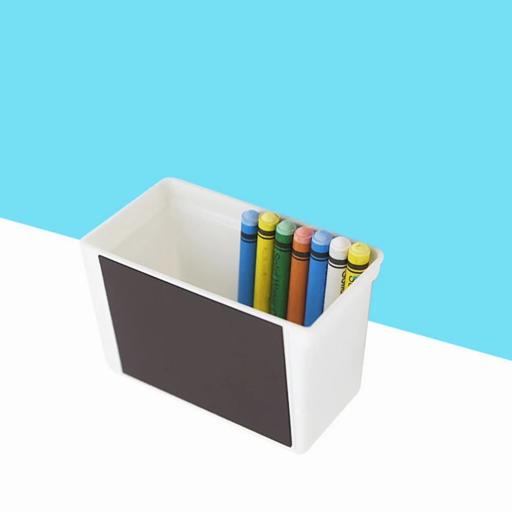 

Magnetic Blackboard Chalk Storage Container Organizer Box for Home School Office Resin Material White Chalk Drawer