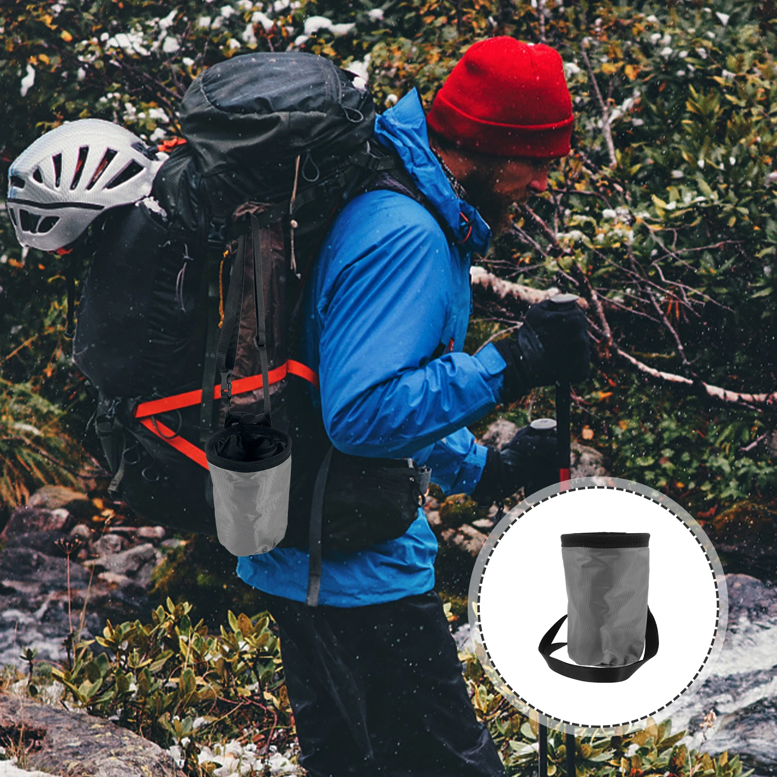 

Large Capacity Anti-Slip Powder Rock Bouldering Outdoor Use Durable Chalk Holder Perfect Gift For Enthusiasts Chalk Bag For