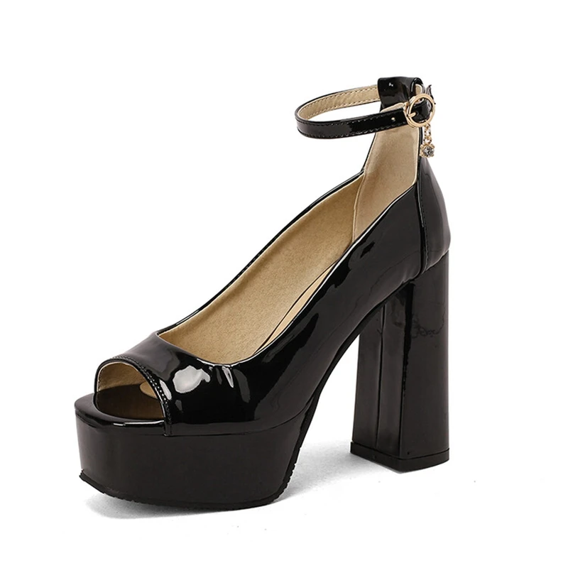 Zapatos De Mujer luksusowe sandały kobiety projektanci Peep Toe wysokie obcasy wesele platformy buty Plus duży rozmiar 50 pompy T2116