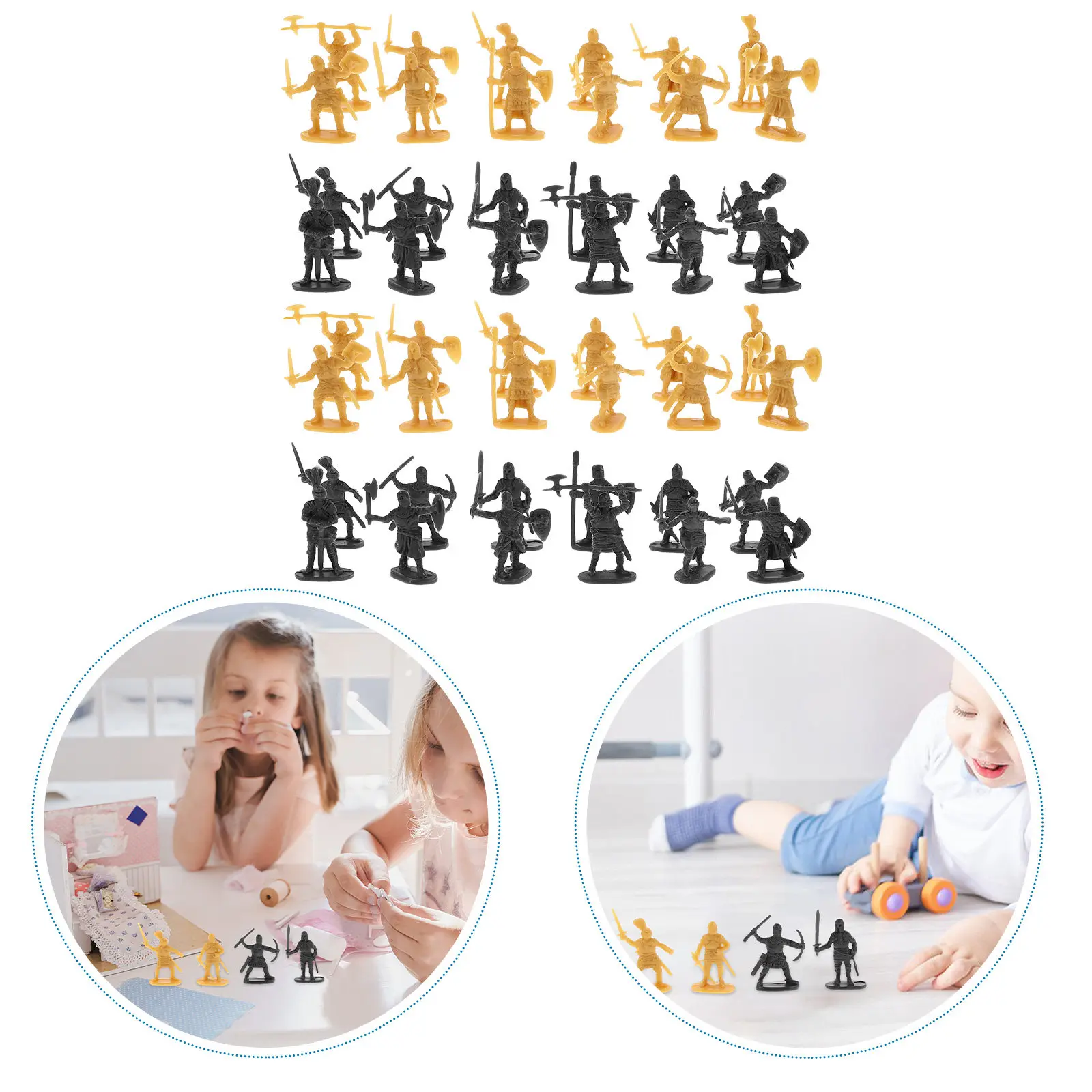

Набор из 400 детализированных прочных пластиковых фигурок солдатиков для детей: для демонстрации и игр