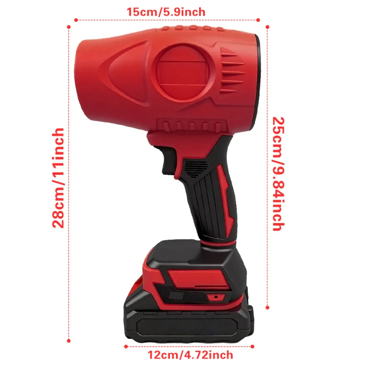 مجفف شعر توربو جيت، منفاخ أوراق شجر لاسلكي كهربائي Rpm، مجفف شعر نفاث 21 فولت، منفاخ هواء عالي الضغط، منفاخ سيارة محمول باليد #3