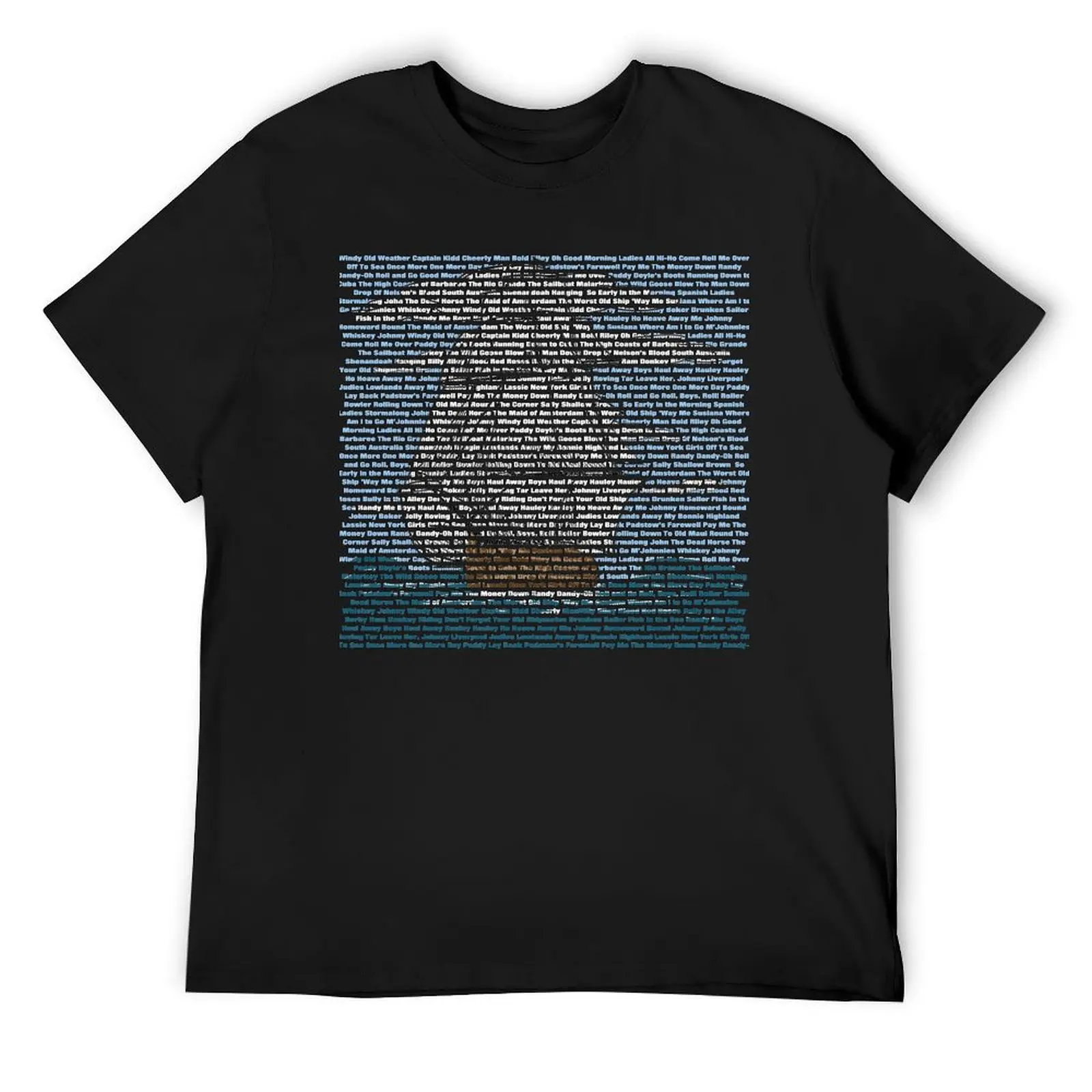 Sea Shanty Sailing Ship T-Shirt quick drying blue archive men clothings