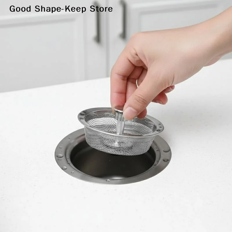 dailySink Filter Disposable Stainless Steel Mesh Drain Strainer Prevents Blockage Easy Food Debris Removal Kitchen Cleanliness