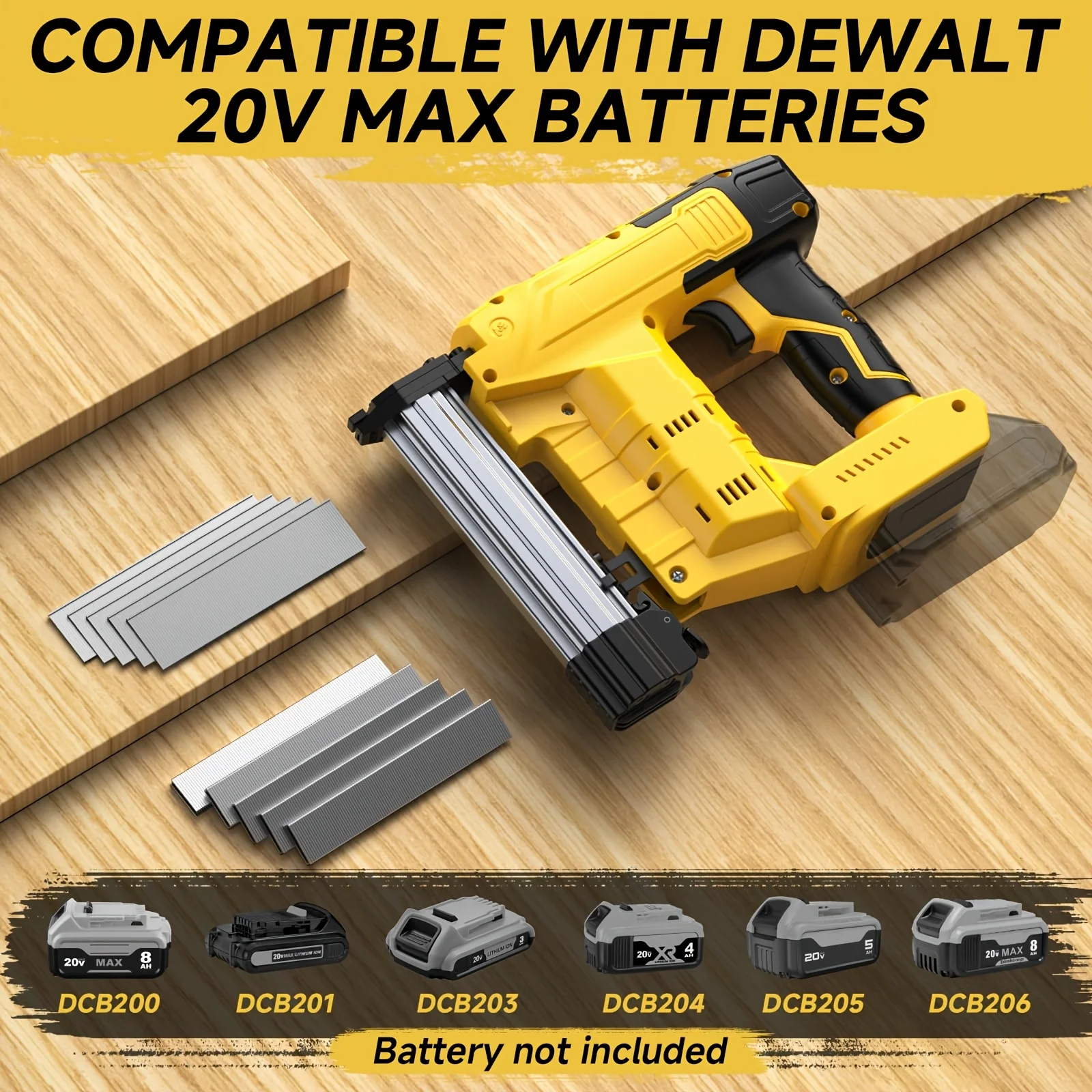 2-in-1 Cordless Brad Nailer & Staple Gun | Brushless Motor | Works with Standard 20V Batteries | Drives 1-1/4″ Brads & 1″ Staple - view 5