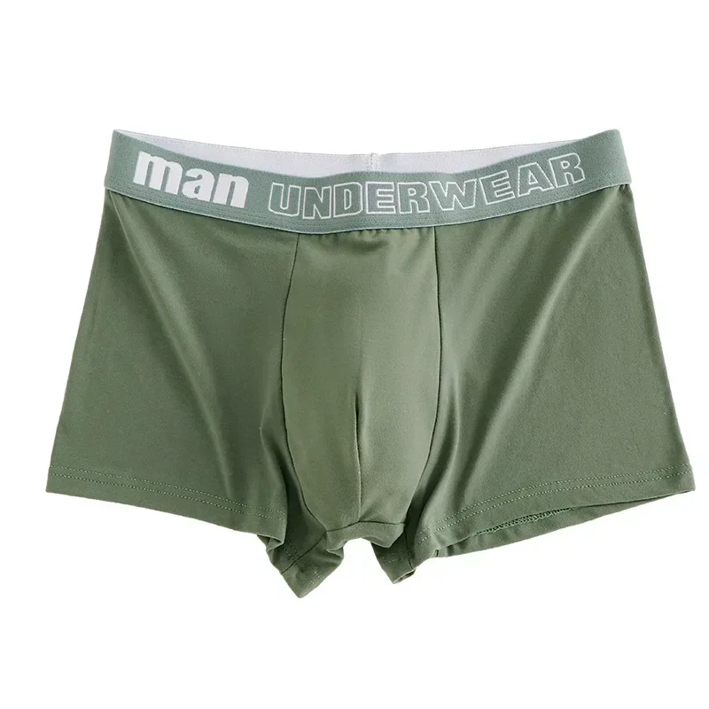 Mann Unterwäsche Fashion Solid Baumwolle Atmungsaktivem Boxer männer Unterhosen Männlichen Brief Gedruckt Höschen Shorts Dessous