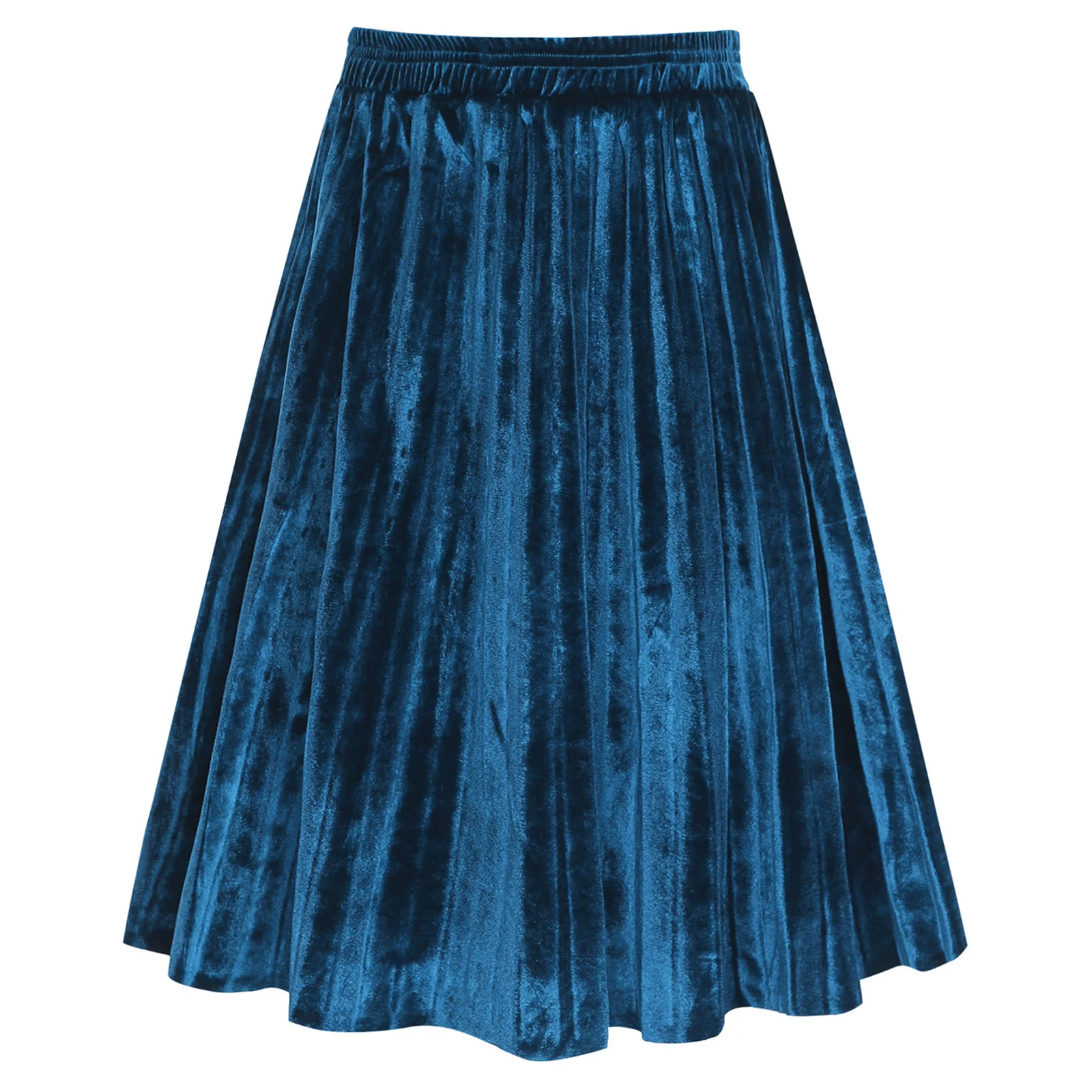 أزياء المهرجانات للهالوين وعيد الميلاد التأثيري للأميرة، تنورة أنيقة بطيات، تنورة مخملية مرنة على شكل حرف T، تنورة صلبة #2