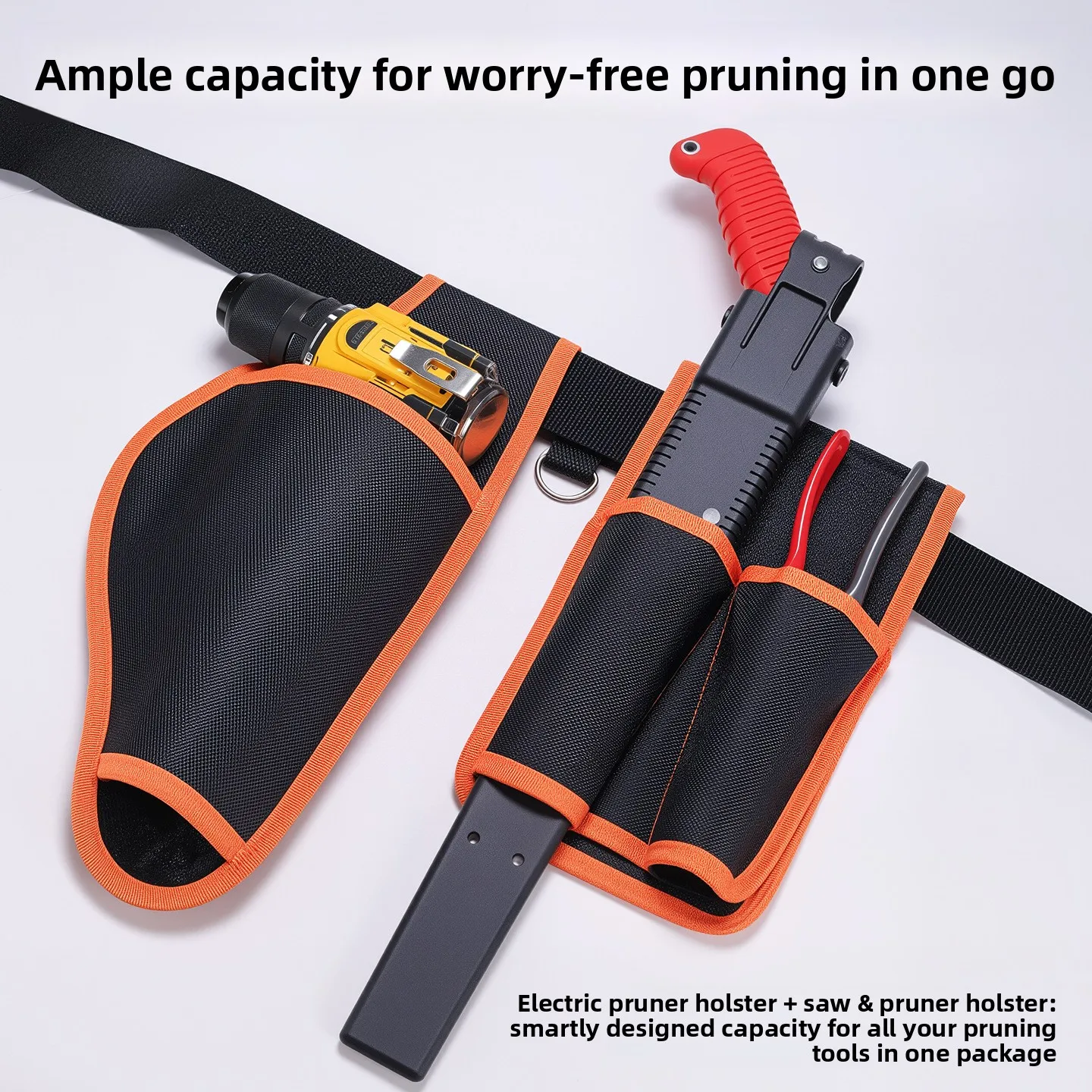 

HeavyDuty Waterproof Garden Tool Waist Bag - Thickened Wear-Resistant Storage Pouch for Electric Scissors Saws Outdoor Gardening