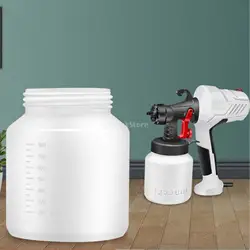Electric Spray Container 800ml Paint Sprayer Painting Pot Attachment Aluminum Alloy 8cm Caliber Wall House Repair Paint Sprayer