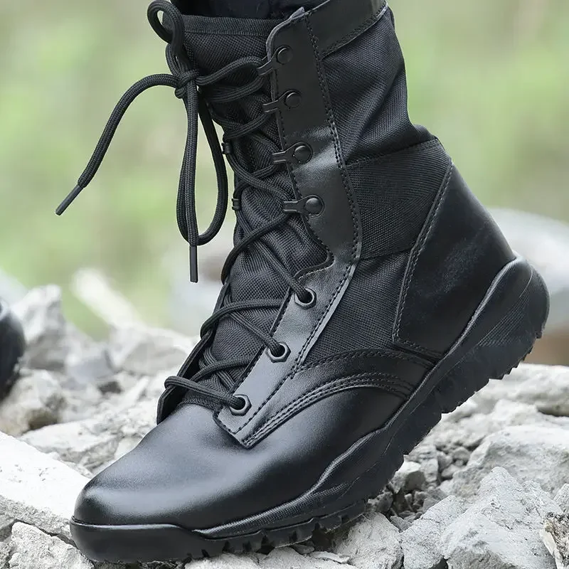 Ultralight Breathable Combat Boots 35-46 Size Men Women Outdoor Hiking Sports High Shoes Security Tactical Climbing shoes