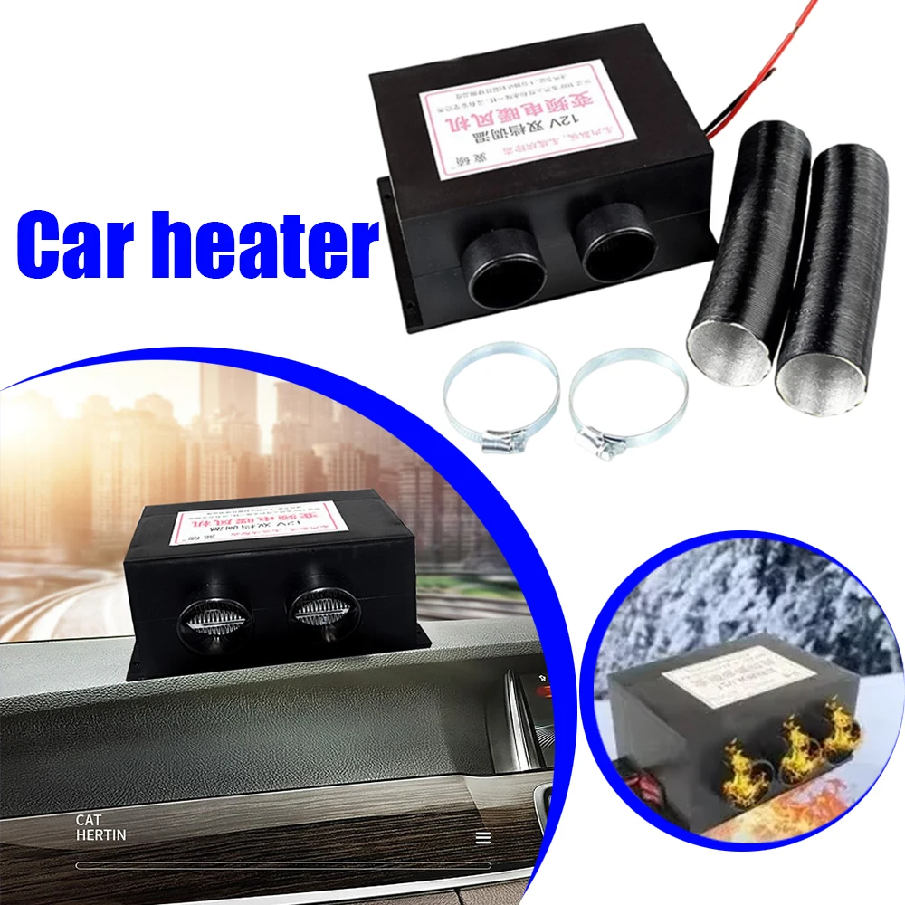 Portable 12V 24V Car Heater Fan 400-1000W Windshield Defroster Air Heater For Auto Van RV Motorhome Trailer Trucks Heating