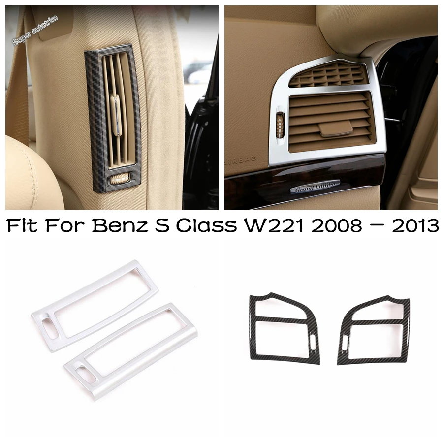 

Car Front Side Air AC Pillar B Conditioning Outlet Vent Frame Cover Trim Accessories For Mercedes Benz S Class W221 2008 - 2013