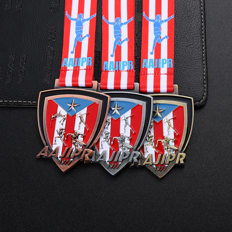 High Quality Custom Arts-crafts Marathon Medal Metal Medal 3D Sport Running Medal Professional Producer 12 Years Manufacturer