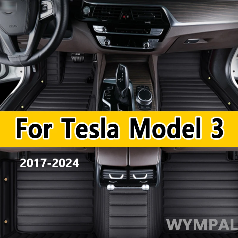 

Custom Car Floor Mats For Tesla Model 3 2017 2018 2019 2020 2021 2022 2023 2024 Auto Carpets Foot Coche Accessorie