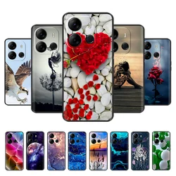 For Spark Go 2023 Case Soft Black Silicone Bumper Cover For Tecno Spark Go 2023 BF7n Cover Capa Protect Mobile Phone Case Etui
