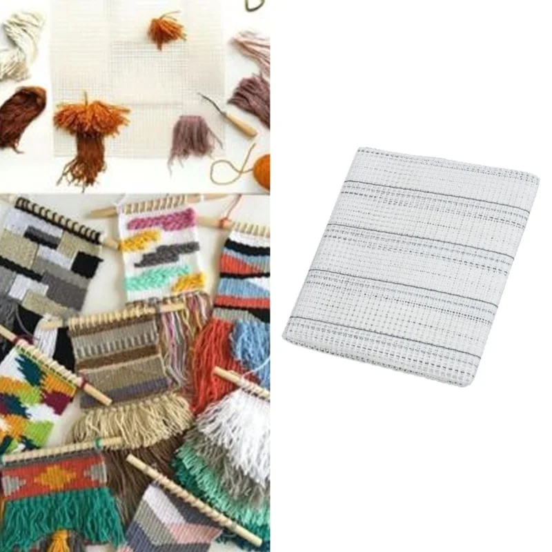 Mesh Canvas Sheets DIY Mesh Sheet Multifunctioneel tapijt Hooking Mesh voor borduurwerk Brei- en haakprojecten 100x150cm / 39,4x59,1in