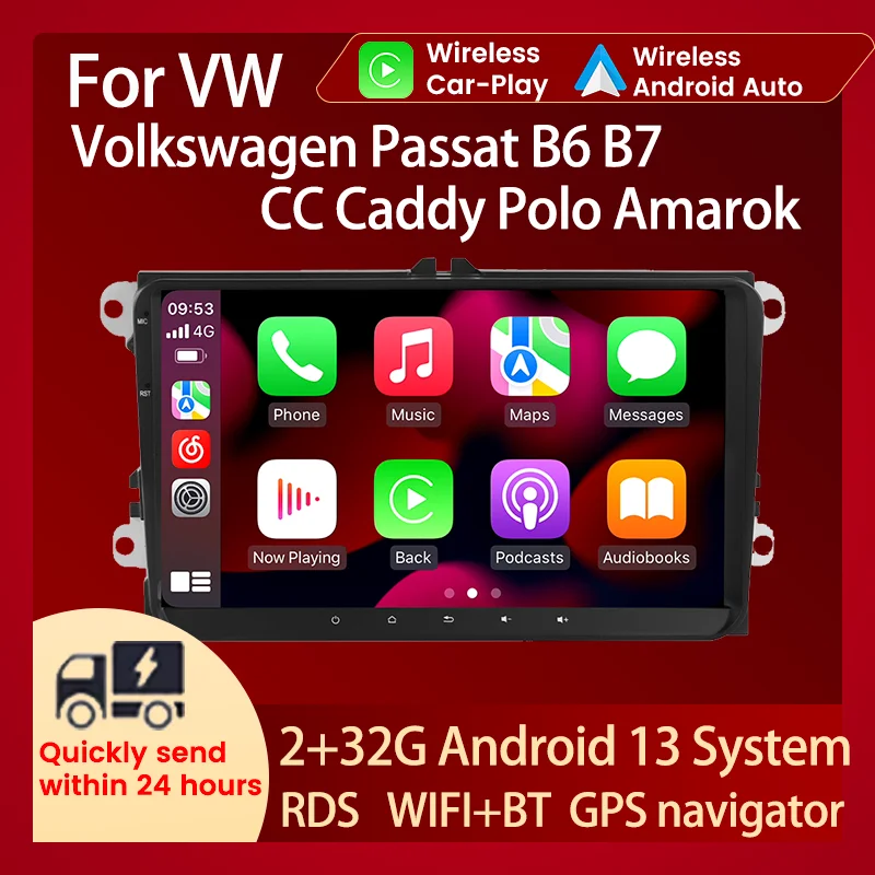 

Car Radio Navigation GPS Audio FM RDS Multimedia Player For VW Volkswagen Passat B6 B7 CC Caddy Polo NO DVD With Touch buttons