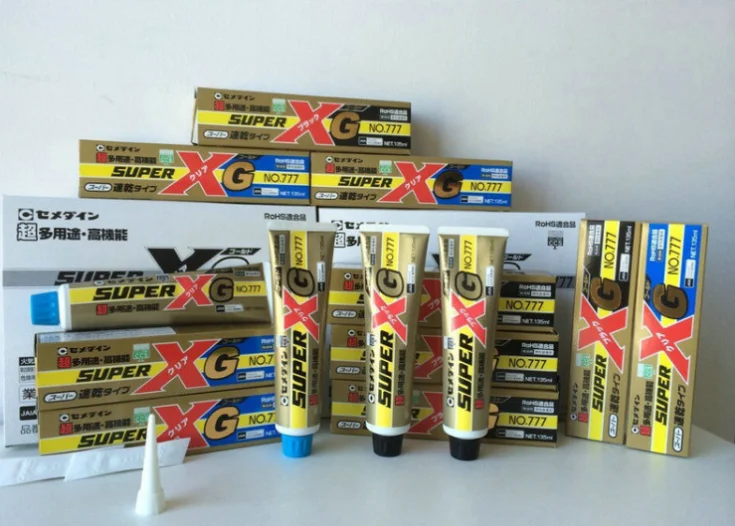 

Японский SuperXG/NO777 Shi Min, жесткий клей 777, прозрачный черный электронный фиксированный водонепроницаемый уплотнительный силикон