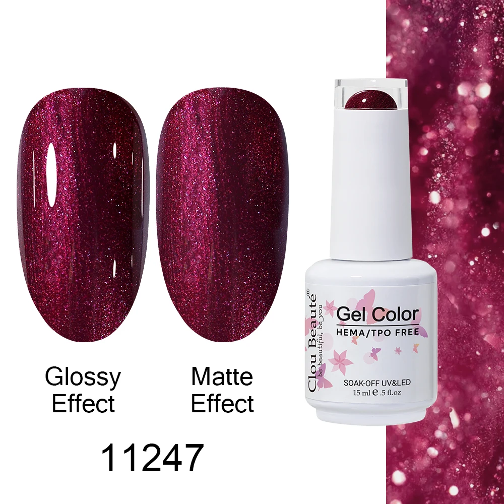 Clou Beaute Gel Nagellak Neon Bruin Koningsblauw Rood Groen Pastal Naakt Nail Art Vernissen Gel Lak Top Coat UV Gel Nail