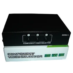 3 Channel 5 RCA Ypbpr RGB Component Selector AV Switcher