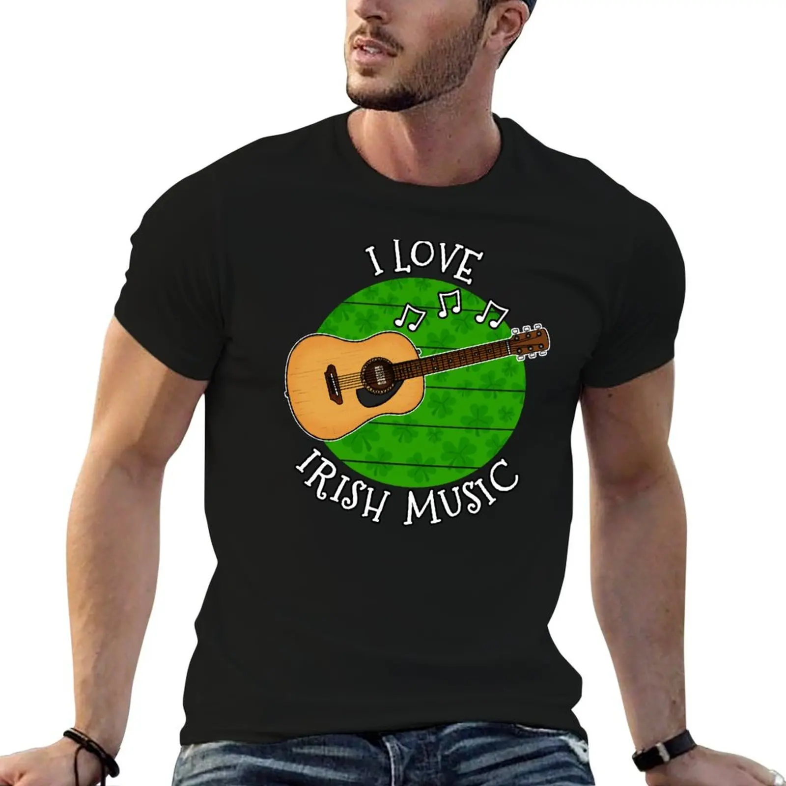 

I shirts man T-Shirt Love Irish Day shirts funny Guitarist, Patrick's t cotton t Music St cotton