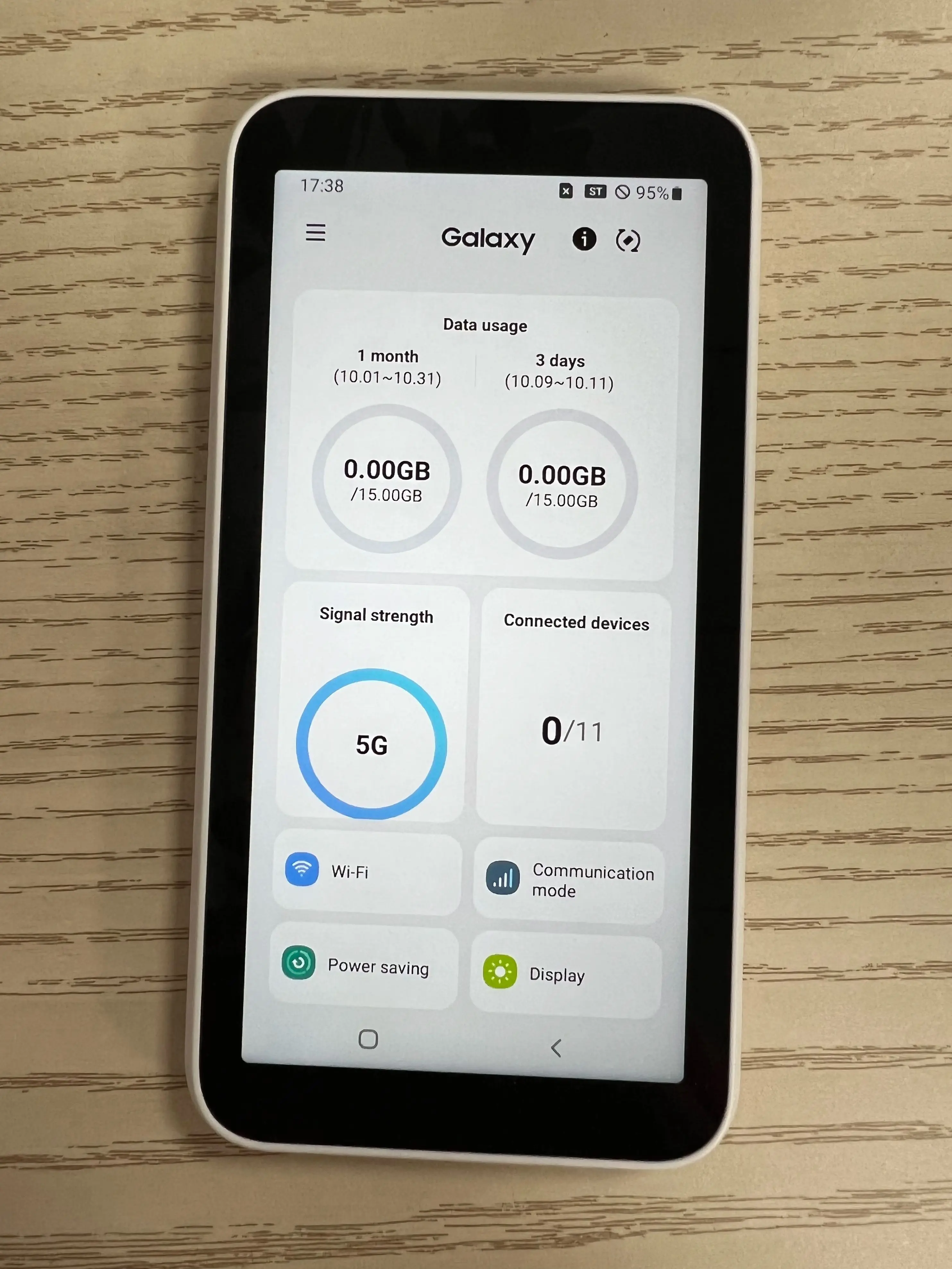 Unlocked Galaxy 5G Mobile WiFi SCR01(used 99%new)