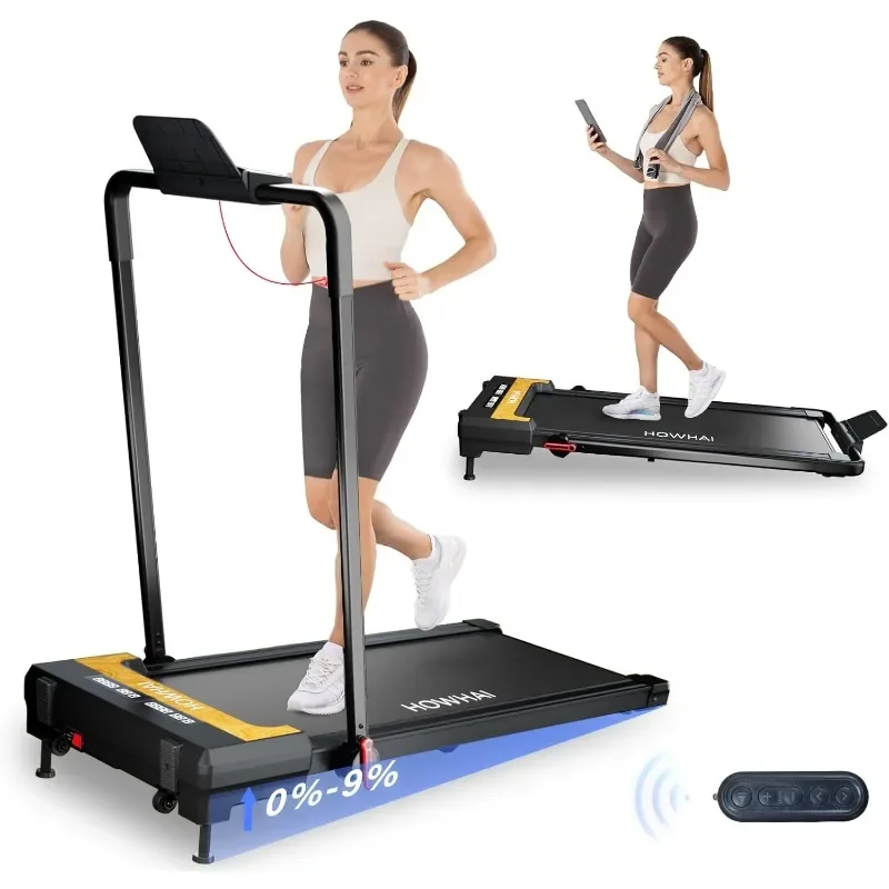 

Foldable Treadmill, Under Desk Treadmill, Running Pad with Remote Control and LED Display, Treadmills for Home Office Use