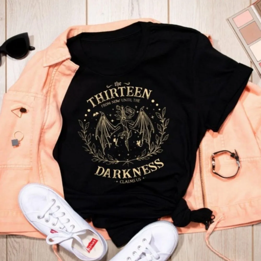 الرجعية ثلاثة عشر عرش الزجاج قميص من الظلام مطالبة لنا التي شيرت الكتب هدية للجنسين المرأة تيز الشارع الشهير نمط جديد