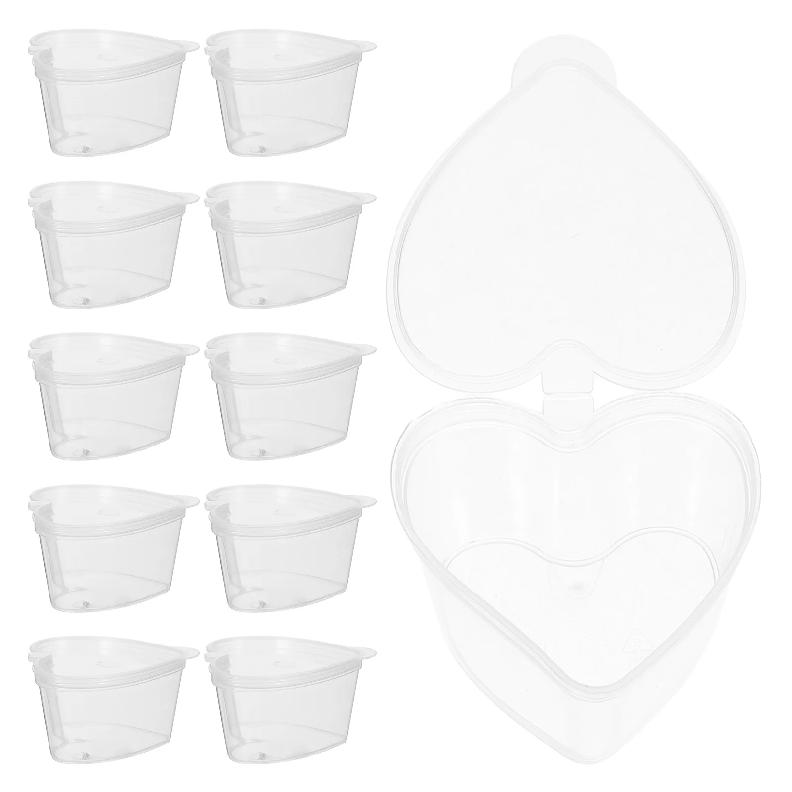 

100 pcs 50Ml Pp Plastic Transparent Spice Leak Proof Containers Microwave Resistant Food Jar For Sauces Seasonings