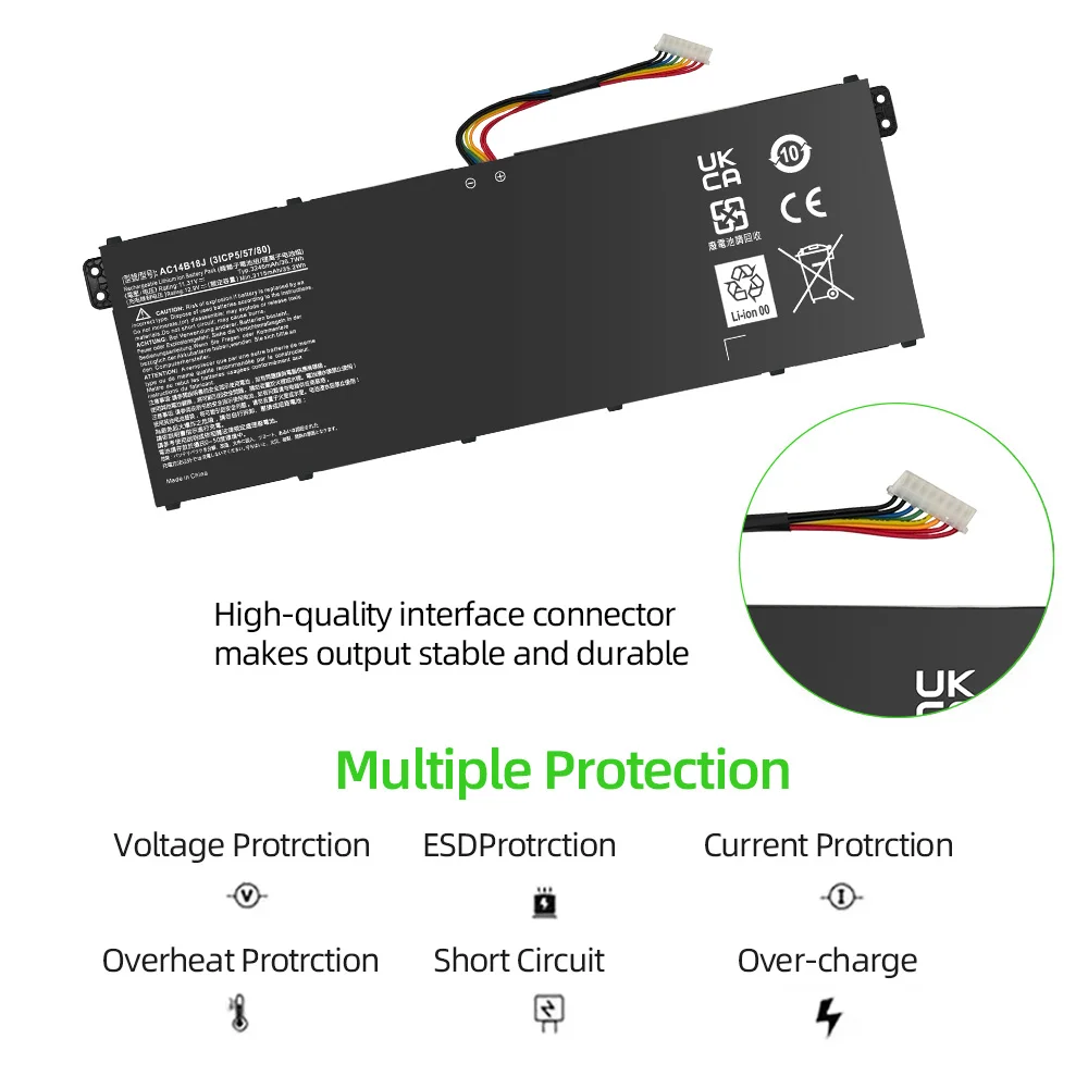 بطارية لأكر ES 15 ، ، أو ، أو كرومبوك 11 ، أو 13 ، أو 15 ، أو ، أو رحلة ، أو رحلة ، أو B116