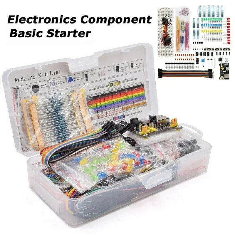 Résistance de câble de platine de prototypage, kit de démarrage de coordinateur électronique pour potentiomètre LED, 830, 1 jeu