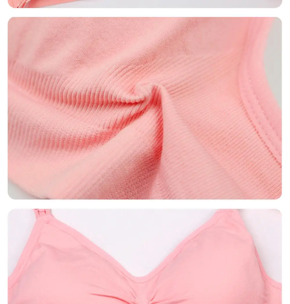 Still-BHs ohne Bügel, Still-BH-Slip-Set, Schwangerschaftskleidung, verhindert Durchhängen, atmungsaktiver Still-BH für Frauen – Detail 15