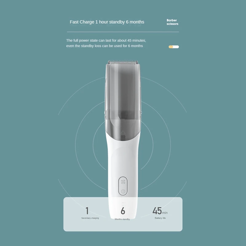 男性と女性のための充電式電動バリカン,ワイヤレスシェーバー,充電式,Ipx7,ユニバーサル,スマート,ベビヘア