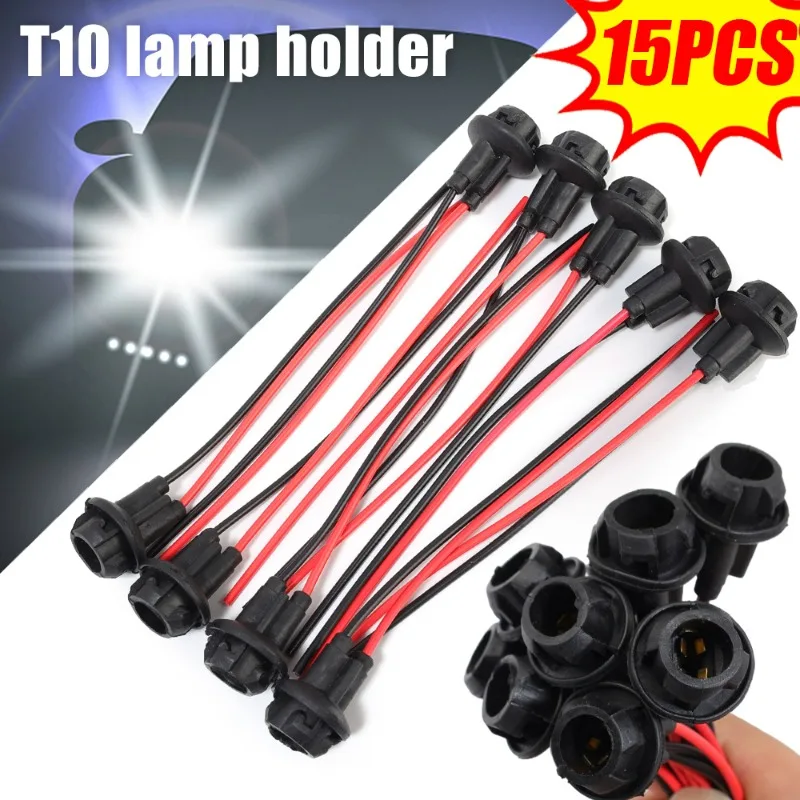 Car T10 Lamp Holder Wire Adapter Rubber Light Bulb Socket Connector Holder Extension LED Lamp Bulb Base Holder for T10 W5W 147